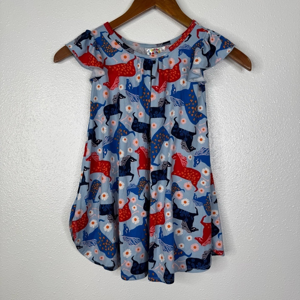 Dot Dot Smile Horse Print Dress Size 3-4 years
